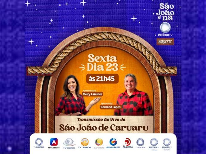 Cobertura de S&atilde;o Jo&atilde;o por todas as emissoras Record Nordeste