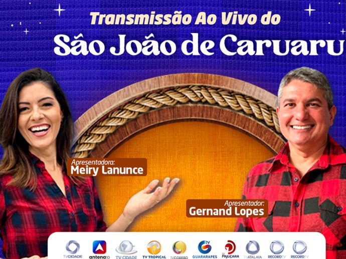 TV Guararapes transmitirá festa de São João para todo Nordeste pela Record