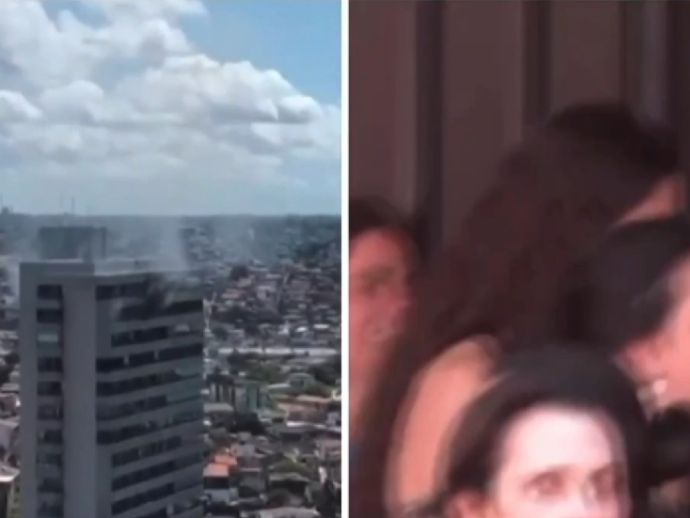 Inc&ecirc;ndio atinge apartamento onde estava a apresentadora Ma&iacute;sa Silva, no Recife 