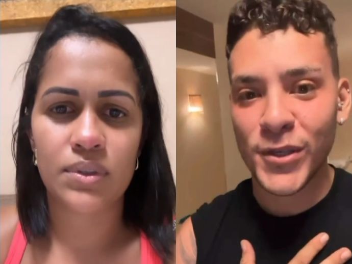 Influenciador L&eacute;o do Coque &eacute; detido por suspeita de agress&atilde;o a companheira Gicely Rafaela