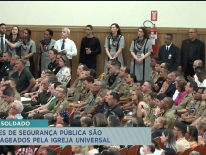 Agentes das forças de segurança de todo o país são homenageados pela Igreja Universal