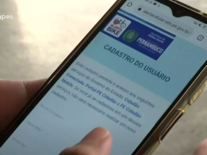 Ação de orientação sobre programas Alerta Celular e Alerta Bike