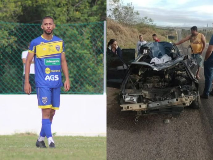 Jogador de futebol morre em acidente de tr&acirc;nsito na BR-104