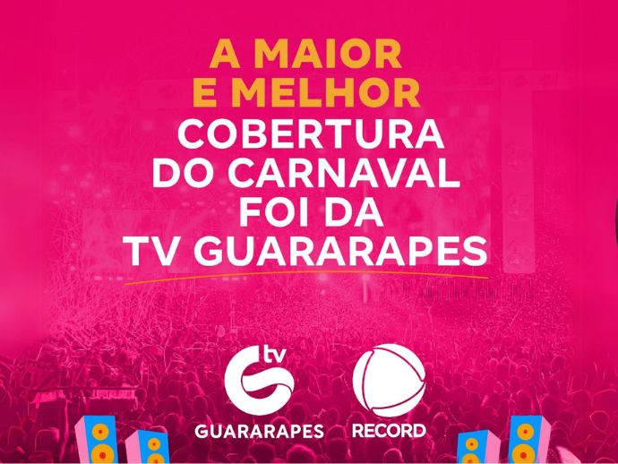 Transmiss&atilde;o de carnaval da TV Guararapes | RECORD foi um sucesso