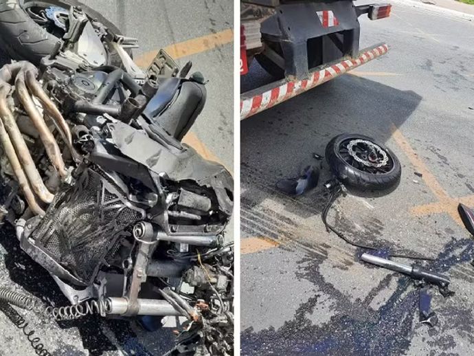 Motociclista fica ferido ap&oacute;s colidir com caminh&atilde;o em Macei&oacute;