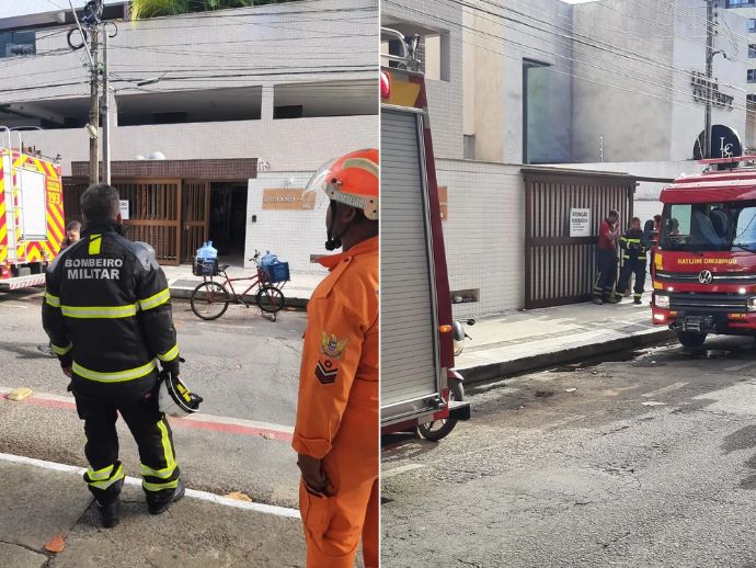 Inc&ecirc;ndio em apartamento na Ponta Verde &eacute; rapidamente controlado pelo Corpo de Bombeiros