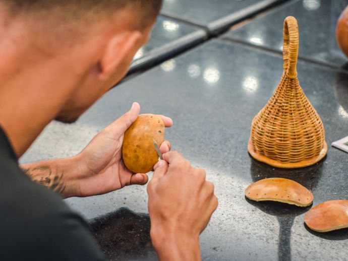 Oficina gratuita de confec&ccedil;&atilde;o de Bizunga promove resgate cultural em Alagoas
