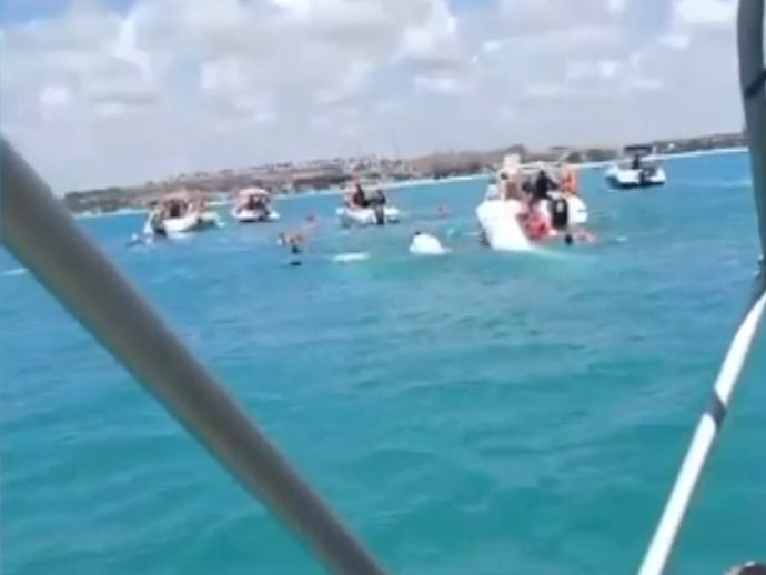 Catamarã afunda no mar em Maragogi e deixa uma pessoa morta nesta sexta (13)