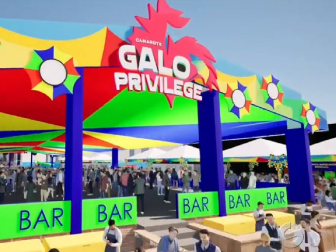 Camarotes est&atilde;o sendo montados para o desfile do maior bloco de Carnaval do mundo