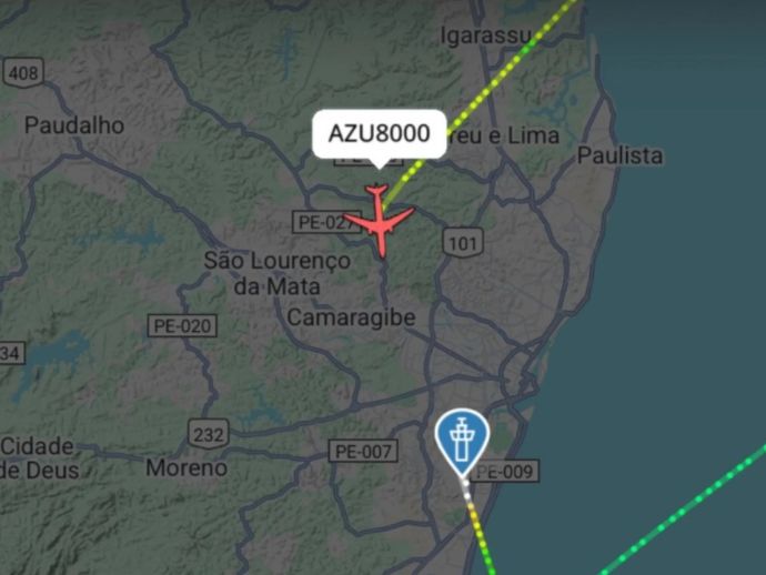 Voo inaugural Recife-Madri enfrenta problema e retorna ao aeroporto 