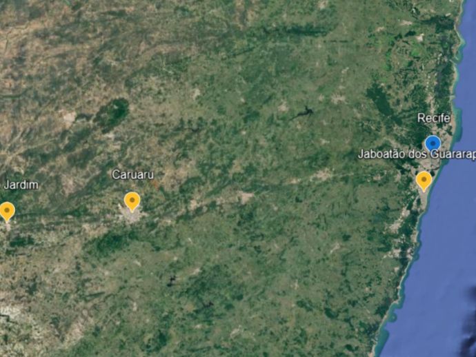 Tr&ecirc;s tremores de terra s&atilde;o registrados em Pernambuco em menos de duas horas