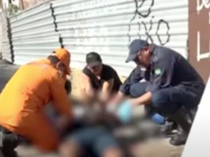 Zelador &eacute; espancado com barra de ferro por tr&ecirc;s homens encapuzados na Paju&ccedil;ara