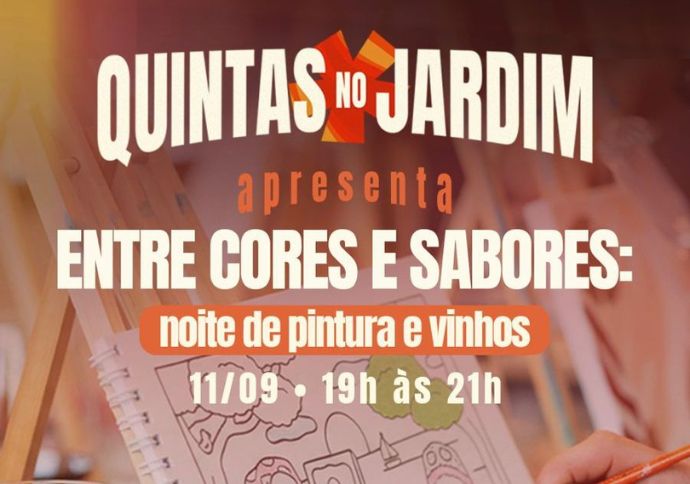 Livraria do Jardim promove uma noite de arte e vinhos nesta quinta (11)