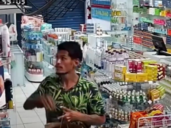 Homem furta farmácia na Encruzilhada pela segunda vez e assusta funcionária