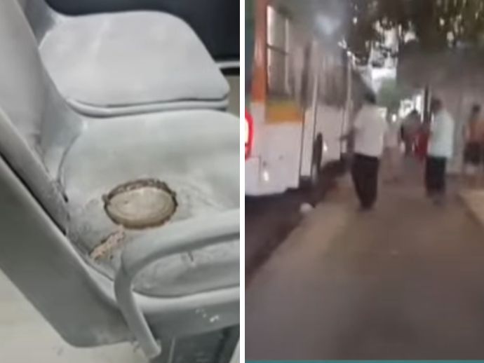 Suspeitos tentam incendiar &ocirc;nibus em Terminal de Cajueiro