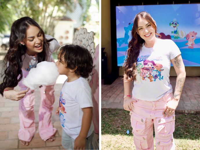 &ldquo;Meus filhos super aprovaram&rdquo;, contou Raphaela Santos sobre a &ldquo;Turma da Favoritinha&rdquo;