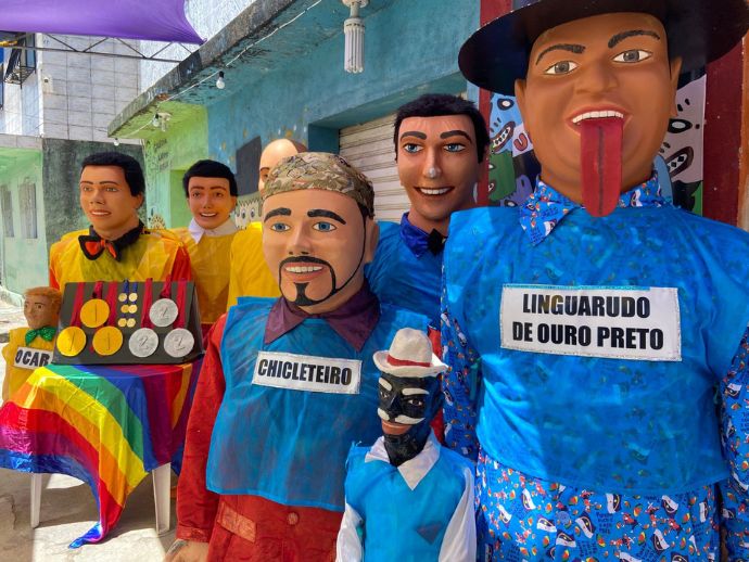 Bonecos Gigantes de Olinda entram em campo em pelada in&eacute;dita neste s&aacute;bado