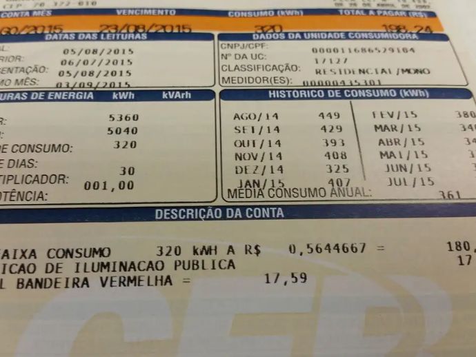 Consumidor pagar&aacute; menos na conta de luz em janeiro