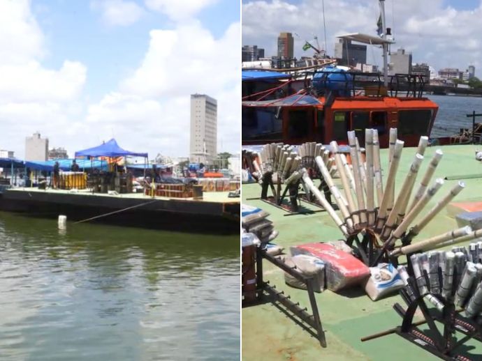 Recife celebra a Virada com show de lasers e fogos