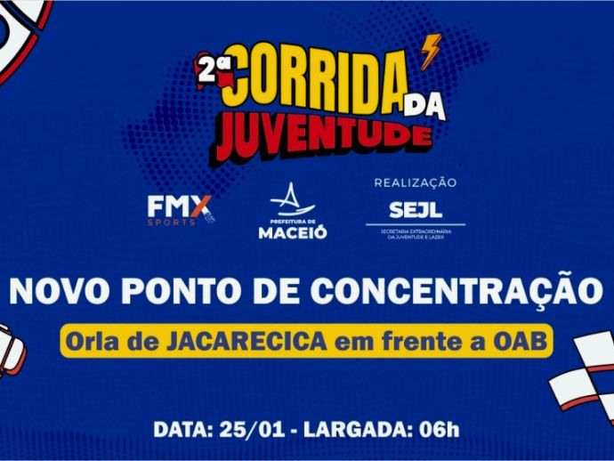 2&ordf; Corrida da Juventude tem novo local de largada na Orla de Jacarecica