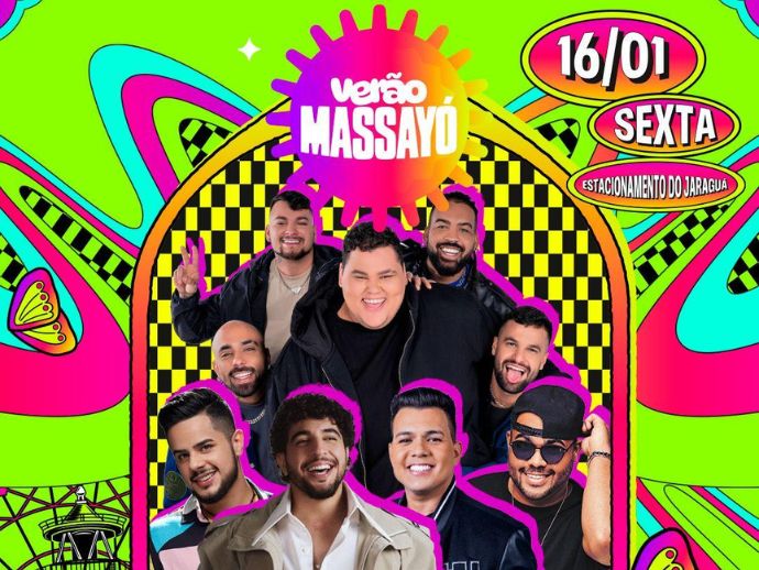 Ver&atilde;o Massay&oacute; retoma programa&ccedil;&atilde;o nesta sexta com grandes atra&ccedil;&otilde;es no Jaragu&aacute;