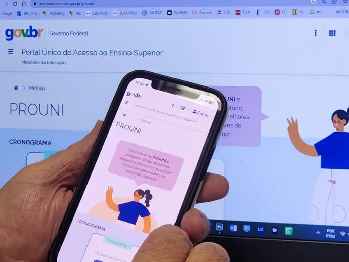 Prouni 2026: prazo de inscri&ccedil;&atilde;o para 1&ordm; semestre termina nesta quinta