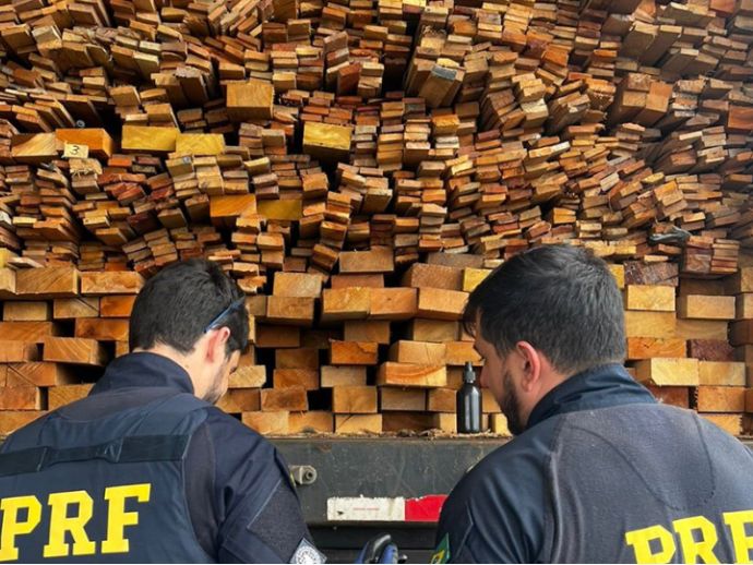 PRF apreende mais de 337 metros c&uacute;bicos de madeira ilegal no Sert&atilde;o de Pernambuco