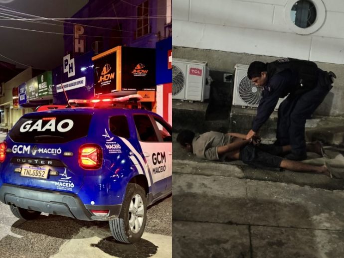Homem &eacute; preso em flagrante por furto no Centro de Macei&oacute;