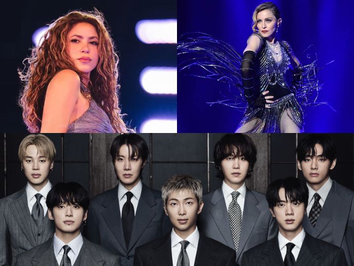 Shakira, Madonna e BTS v&atilde;o comandar o primeiro show de intervalo da Copa do Mundo