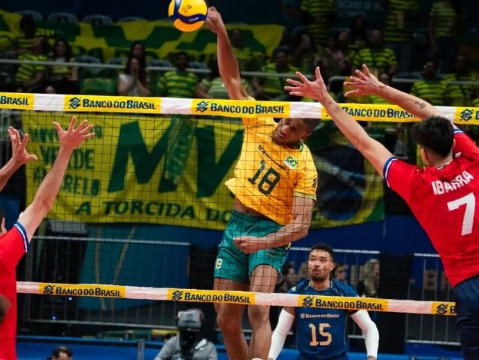 Brasil vence Chile na estreia pelo Sul-Americano de v&ocirc;lei masculino