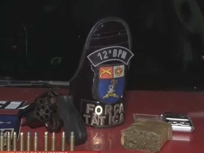 Homem &eacute; preso com arma, drogas e moto adulterada no Village Campestre II ap&oacute;s den&uacute;ncia an&ocirc;nima