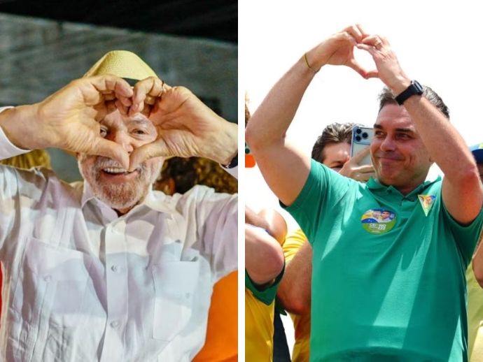 Lula e Fl&aacute;vio Bolsonaro empatam tecnicamente em 1&ordm; e 2&ordm; turnos