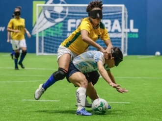 Brasil perde para Argentina e fica com vice da Copa Am&eacute;rica de futebol de cegos