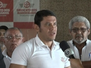 Presidente do Sindicato dos Rodovi&aacute;rios, Aldo Lima, comenta sobre a a&ccedil;&atilde;o policial durante o ato grevista