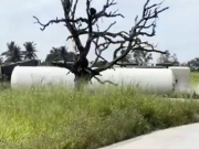 Caminh&atilde;o com oxig&ecirc;nio l&iacute;quido tomba em Satuba