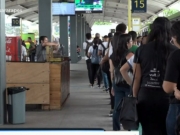 Operação da Polícia Militar barraram os ambulantes no T.I  Xambá, em Olinda