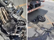 Motociclista fica ferido ap&oacute;s colidir com caminh&atilde;o em Macei&oacute;