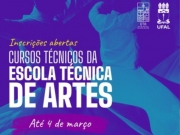 Ufal abre inscri&ccedil;&otilde;es para cursos t&eacute;cnicos de artes.