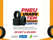 Alagoas lan&ccedil;a campanha &ldquo;Pneu usado tem descarte certo&rdquo; 
