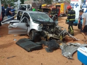 Colis&atilde;o entre carro e ca&ccedil;amba deixa tr&ecirc;s feridos e causa interdi&ccedil;&atilde;o na BR-316, em Pilar