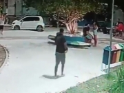 C&acirc;mera registra momento em que adolescente de 13 anos &eacute; assassinada na Santa Am&eacute;lia 