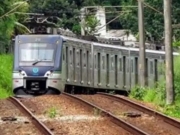 Alagamento interrompe a linha centro do metrô do Recife