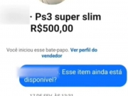 Jovem cai em golpe ao tentar comprar videogame pela internet