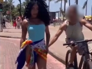 Modelo sofre importunação sexual na orla de Boa Viagem e denuncia o caso