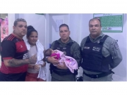 PMs salvam rec&eacute;m-nascida de oito dias engasgada em Paulista