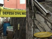 No Recife, explos&atilde;o por vazamento de g&aacute;s destr&oacute;i casa e fere idosa gravemente