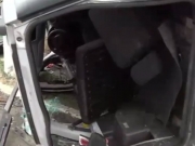 Capotamento deixa motorista ferido no conjunto Jarbas Oiticica, em Rio Largo