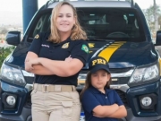 Menina de 4 anos da zona rural de Caruaru sonha em ser policial rodovi&aacute;ria federal