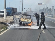 Carro pega fogo no Pontal da Barra e inc&ecirc;ndio &eacute; combatido pelo Corpo de Bombeiros