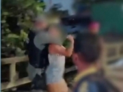 Policial dá tapa e "mata-leão" em manifestante durante protesto no Recife